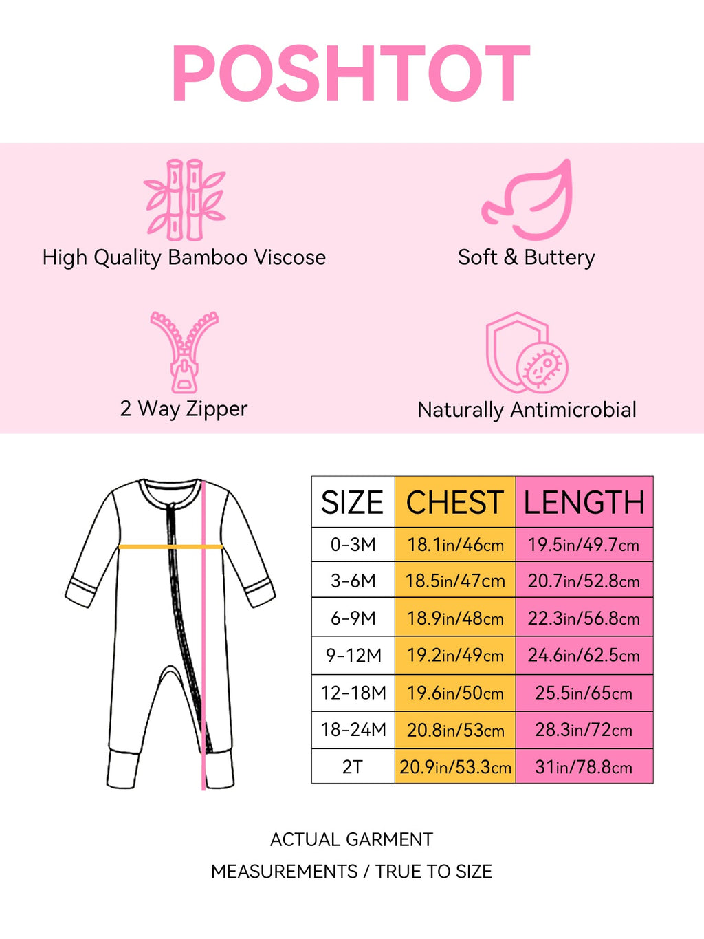 PoshTOT Sanrio Hello Kitty Red Bamboo Baby Convertible Zippy Romper