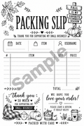 Fall Season Sign Packing Slip