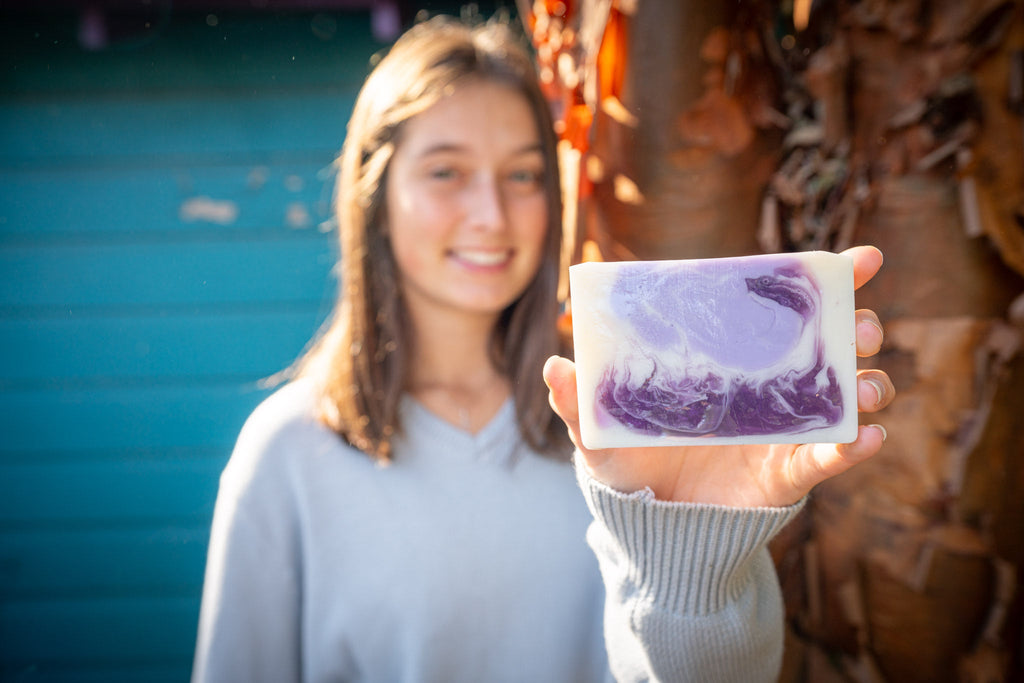 LAVENDER GOAT'S MILK SOAP SLICE 5 oz.