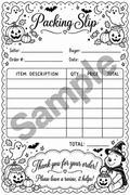 Halloween Pooh Bear Packing Slips