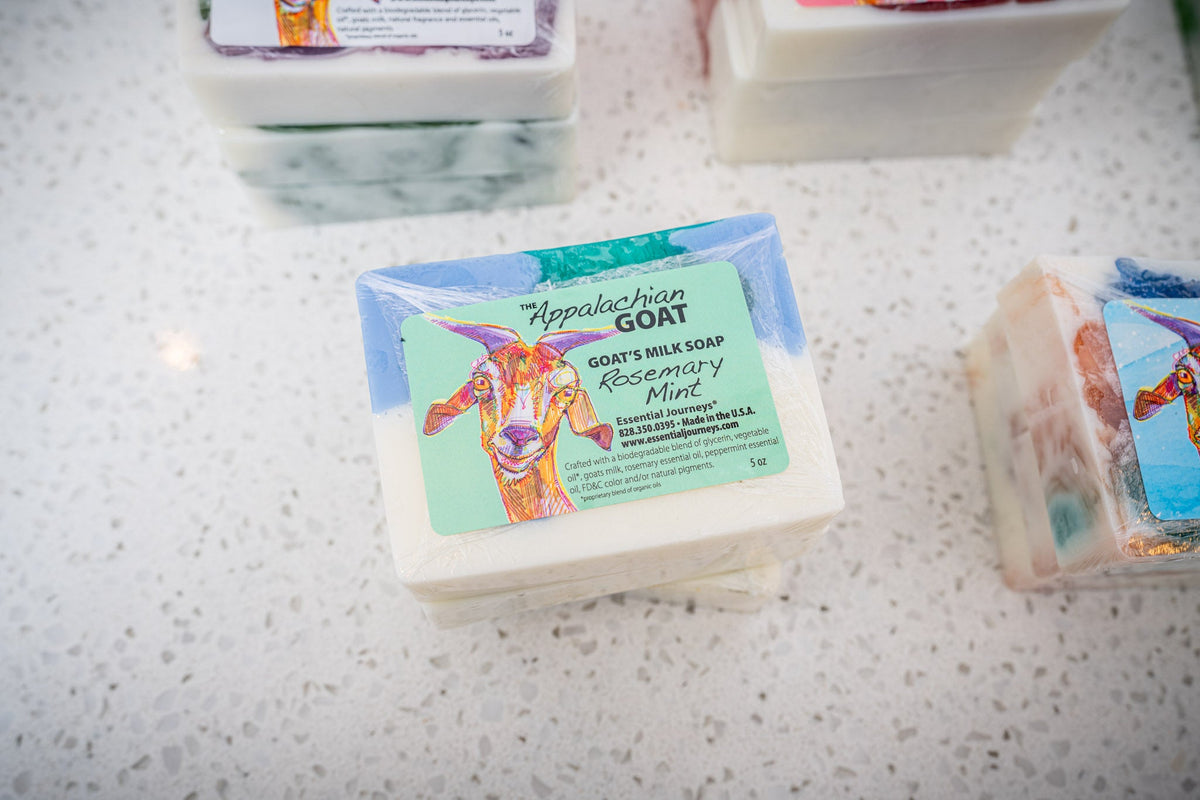 ROSEMARY MINT GOAT'S MILK SOAP SLICE 5 oz.