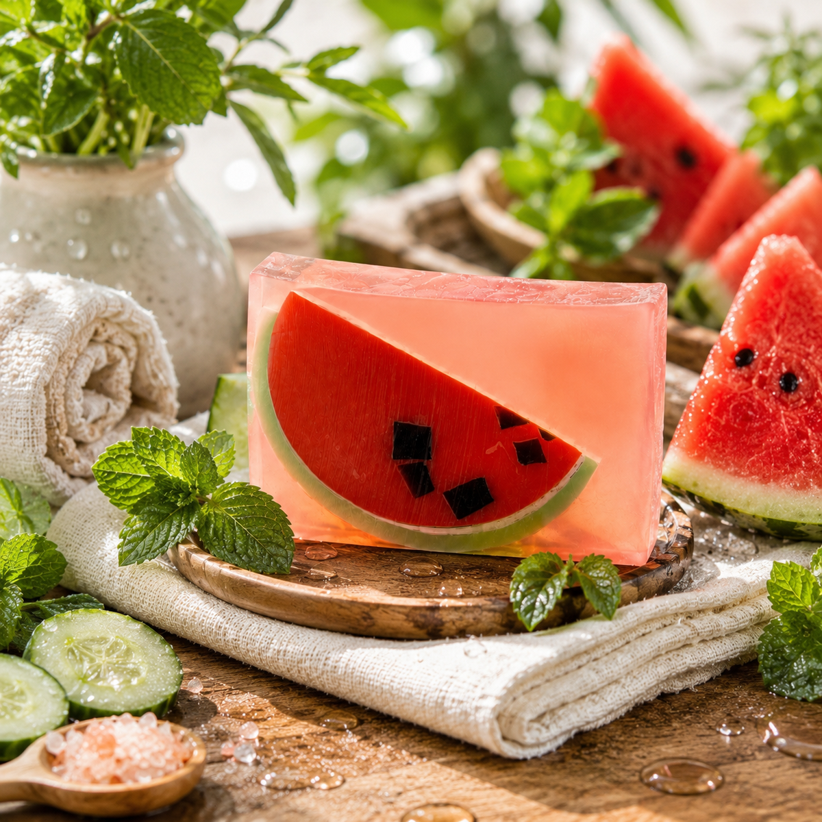 WATERMELON SOAP SLICE 5.5 oz.