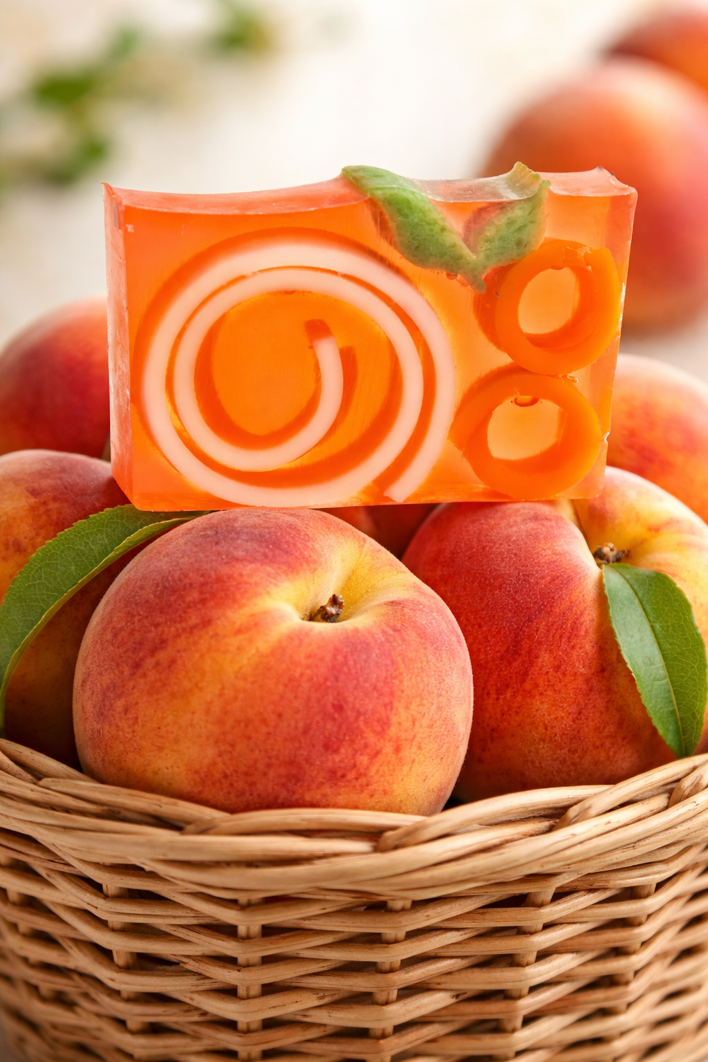 PEACH SOAP SLICE 5.5 oz.