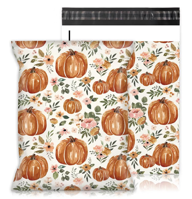 Fall Pumpkin Poly Mailers – 10×13