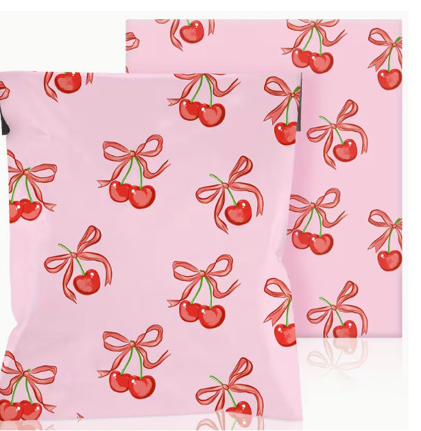 Cherry Bows Poly Mailers 10x13