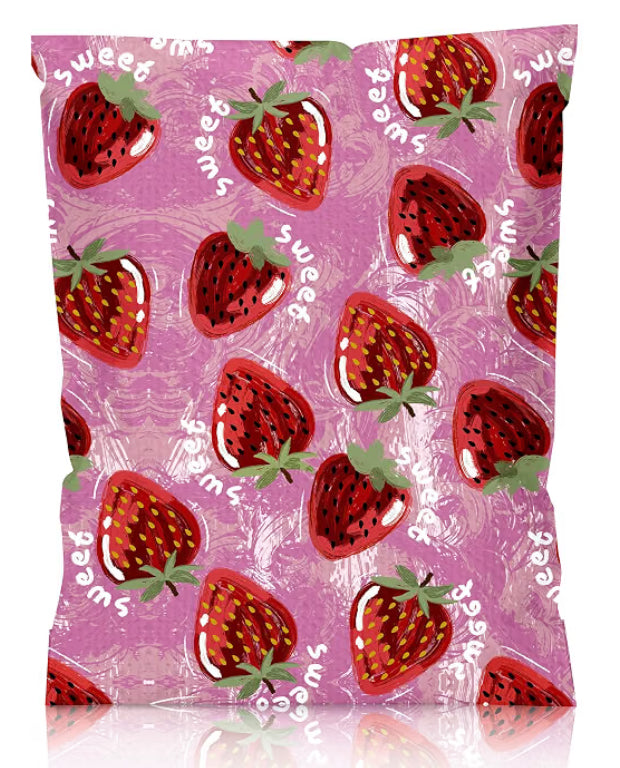 Sweet Strawberry Poly Mailers – 10×13