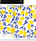 Lemon & Navy Botanical Poly Mailers – 10×13