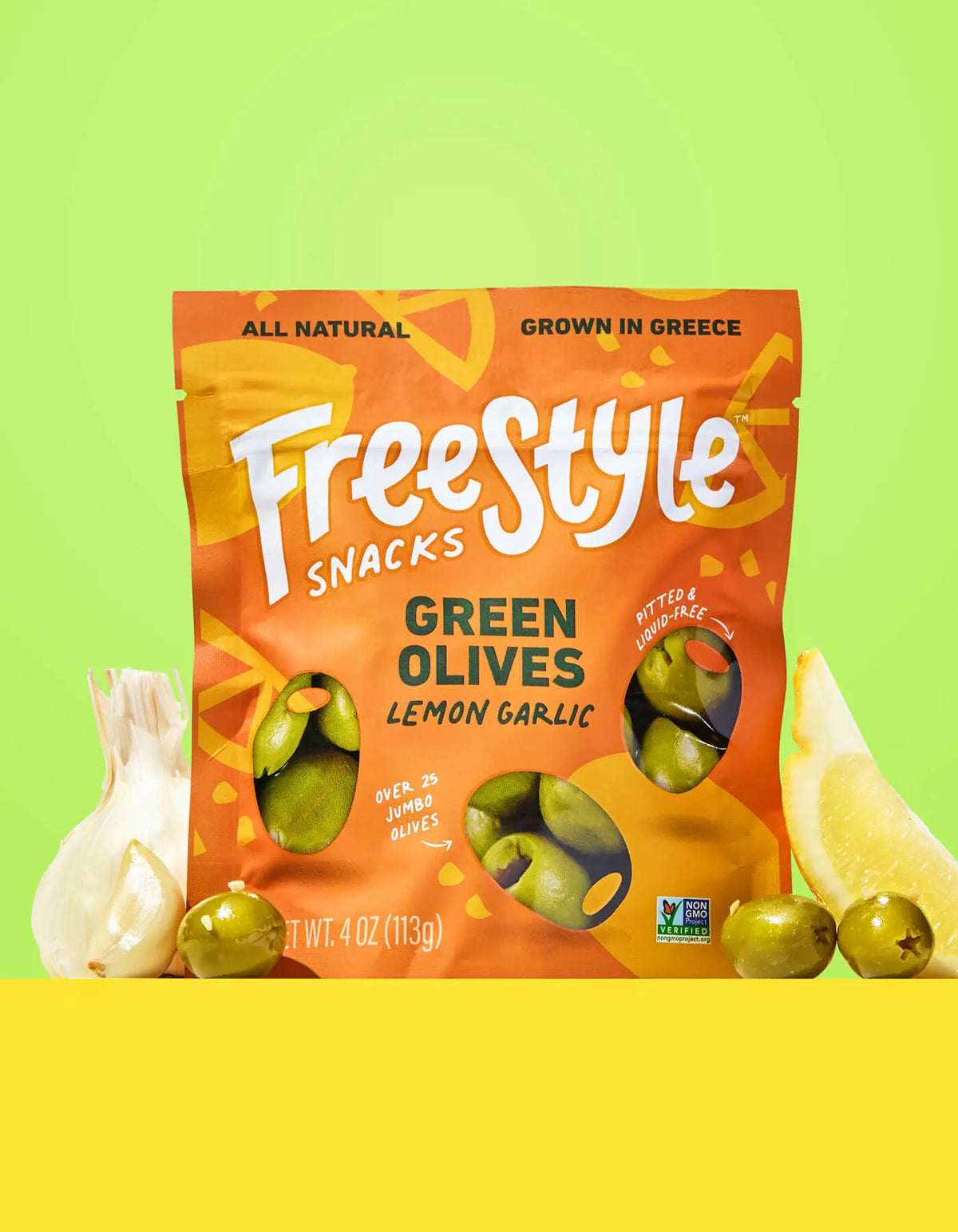 Green Olives - Lemon Garlic
