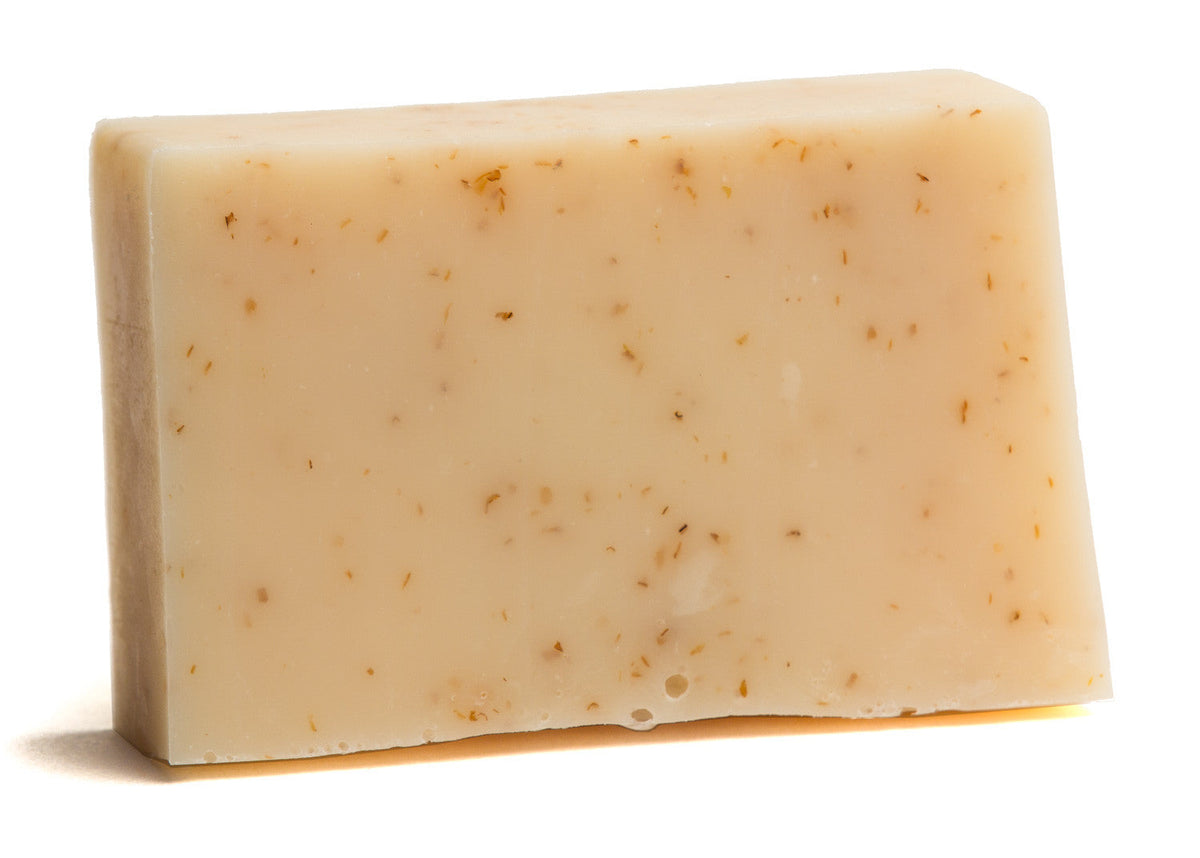Wheat Germ & Vanilla Handmade Soap | Natural Exfoliating Soap Slice
 5.5 oz.