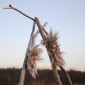 Boho Pampas and Peony Wedding Arch Arrangement