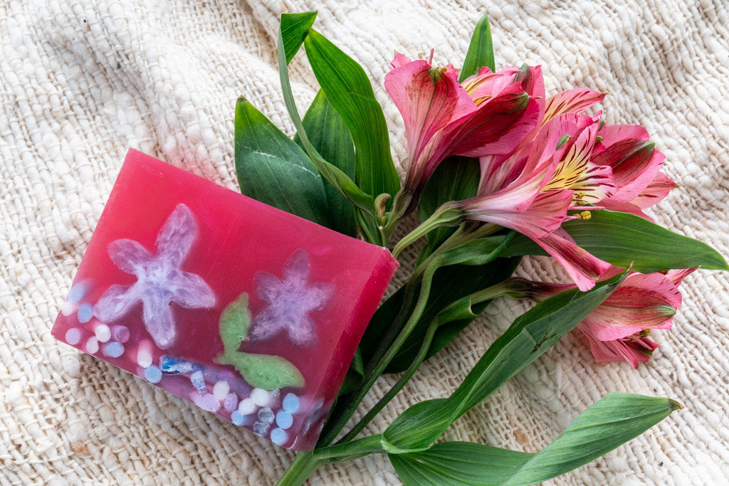 Pomegranate Soap Slice