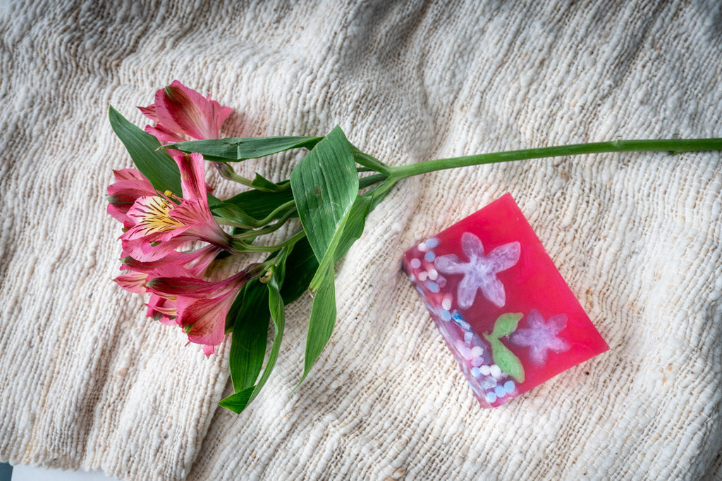 Pomegranate Soap Slice